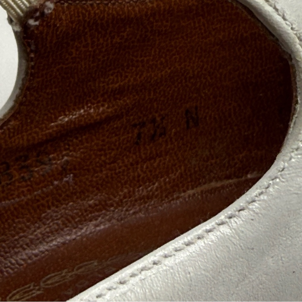 Vintage Magceli T-strap Spectator Heels White and Brown Leather 7.5 N - Picture 11 of 11